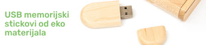 USB memorijski stickovi od eko materijala