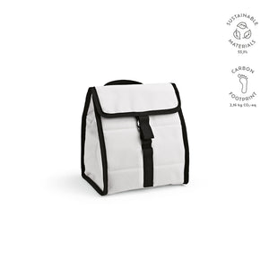 Promotivna rashladna torba od recikliranog poliestera, bijela boja | Poslovni pokloni