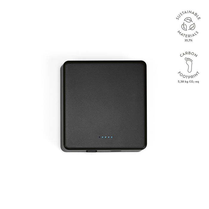 Magnetni bežični powerbank od reciklirane plastike 5000 mAh