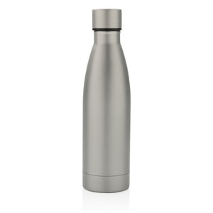 Reklamna vakuumska boca od recikliranog nehrđajućeg čelika, 500ml sive boje | Poslovni pokloni
