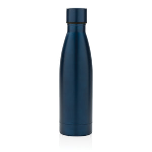 Reklamna vakuumska boca od recikliranog nehrđajućeg čelika, 500ml navy plave boje | Poslovni pokloni