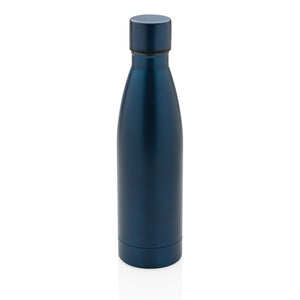Promotivna vakuumska boca od recikliranog nehrđajućeg čelika, 500ml navy plave boje | Reklamni pokloni