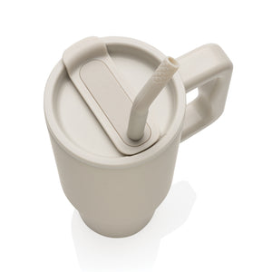 Promidžbena termo boca od recikliranog nehrđajućeg čelika, 900ml, bež boje | Reklamni pokloni
