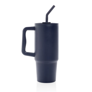 Promo termo boca od recikliranog nehrđajućeg čelika, 900ml, navy plave boje | Poslovni pokloni