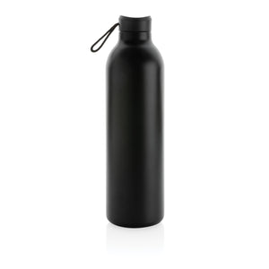 Reklamna reciklirana vakuumska boca od nehrđajućeg čelika 1000ml, crne boje | Poslovni pokloni