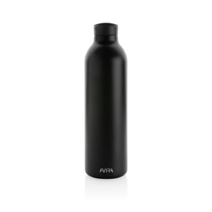 Promo reciklirana vakuumska boca od nehrđajućeg čelika 1000ml, crne boje | Poslovni pokloni