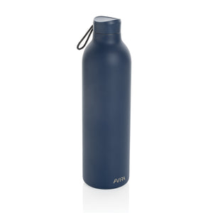 Promotivna reciklirana vakuumska boca od nehrđajućeg čelika 1000ml, navy plave boje | Poslovni pokloni