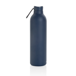 Reklamna reciklirana vakuumska boca od nehrđajućeg čelika 1000ml, navy plave boje | Poslovni pokloni