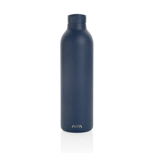 Promo reciklirana vakuumska boca od nehrđajućeg čelika 1000ml, navy plave boje | Poslovni pokloni