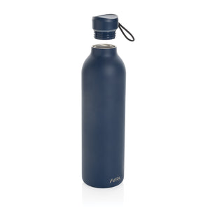Reklamna reciklirana vakuumska boca od nehrđajućeg čelika 1000ml, navy plave boje | Promidžbeni pokloni