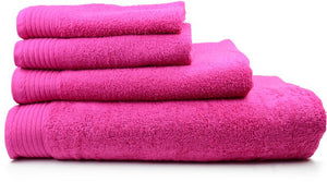 Promidžbeni pamučni ručnik za plažu, 450g/m², magenta boje | Poslovni pokloni