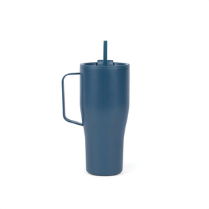 Promotivna termo boca od recikliranog nehrđajućeg čelika, 800ml, plave boje | Poslovni pokloni