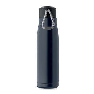 Promotivna boca od recikliranog nehrđajućeg čelika, 500ml, navy plave boje | Reklamni pokloni