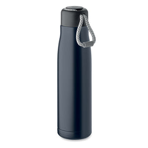 Promotivna boca od recikliranog nehrđajućeg čelika, 500ml, navy plave boje | Poslovni pokloni