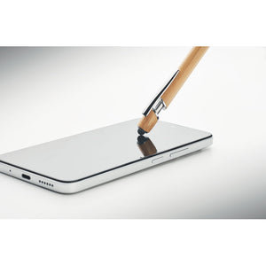 Reklamna kemijska olovka od bambusa sa stylus vrhom | Promidžbeni pokloni