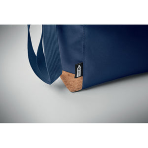 Promotivna rashladna torba s detaljem od pluta, navy plave boje | Reklamni pokloni