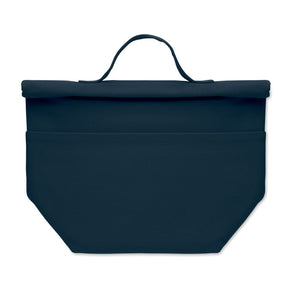 Reklamna termo torba za ručak od recikliranog materijala, navy plave boje | Poslovni pokloni