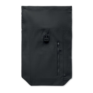 Promotivni roll top ruksak, crne boje | Promidžbeni pokloni