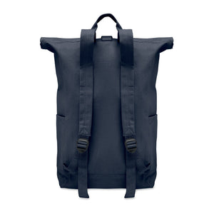Reklamni roll top ruksak, navy plave boje | Promidžbeni pokloni