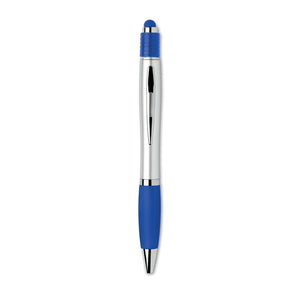 Promotivna stylus kemijska olovka s okretnim mehanizmom i spinner funkcijom, plave boje | Reklamni pokloni