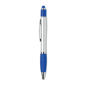 Promotivna stylus kemijska olovka s okretnim mehanizmom i spinner funkcijom, plave boje | Promo pokloni