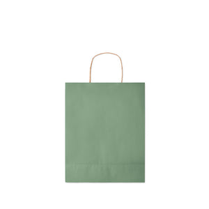 Promo papirnata poklon vrećica - srednja, zelene boje | Poslovni pokloni