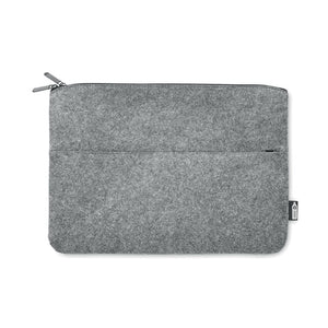 Promotivna navlaka za 14" laptop od RPET filca, sive boje | Poslovni pokloni 