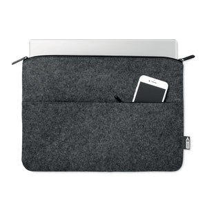 Promotivna navlaka za 14" laptop od RPET filca, tamno sive boje | Reklamni pokloni 