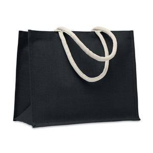 Promotivna torba od jute, crne boje | Poslovni pokloni