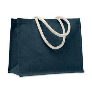 Promotivna torba od jute, plave boje | Poslovni pokloni