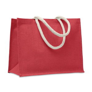 Promotivna torba od jute, crvene boje | Poslovni pokloni