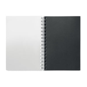 Promotivni A5 notes s RPET koricama, crne boje | Promidžbeni pokloni