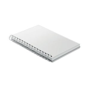 Promotivni A5 notes s RPET koricama, bijele boje | Poslovni pokloni