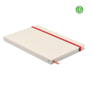 Promotivni A5 notes od recikliranih tetrapaka, crvene boje | Poslovni pokloni