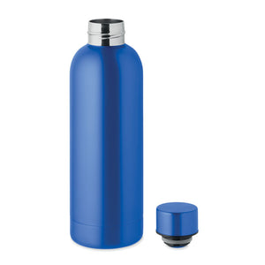 Promotivna boca s dvostrukom stijenkom od recikliranog nehrđajućeg čelika, 500 ml, plave boje | Promidžbeni pokloni | Reklamni pokloni