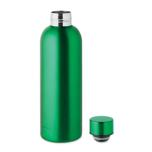 Promotivna boca s dvostrukom stijenkom od recikliranog nehrđajućeg čelika, 500 ml, zelene boje | Promo pokloni | Reklamni pokloni