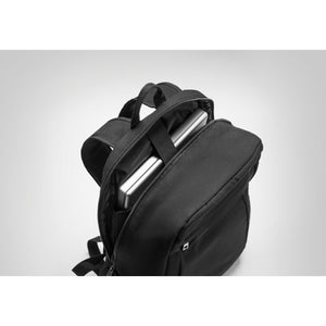Promotivni ruksak za 15" prijenosno računalo, 340 gr/m², crne boje | Promo pokloni