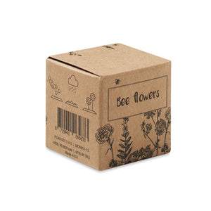 Promotivni set za uzgoj sjemena pčelinjeg cvijeća u kartonskoj kutiji | Promo pokloni | Reklamni pokloni