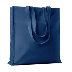 Promotivna torba za kupovinu od pamuka, 140gr/m², plave boje | Poslovni pokloni