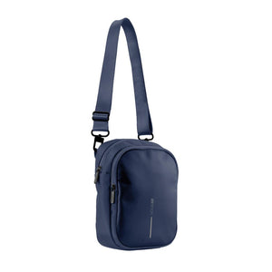 Promotivna torba za rame od recikliranih materijala, navy plave boje | Promo pokloni | Reklamni pokloni