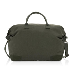 Promotivna luksuzna vikend torba od recikliranog platna, zelene boje | Promo pokloni | Poslovni pokloni