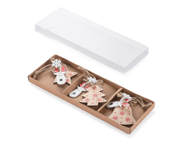 Promotivni set božićnih ukrasa u poklon kutiji