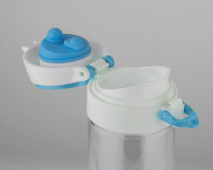 Promotivna staklena boca za vodu, 260 ml, plave boje, za tisak loga | Poslovni pokloni