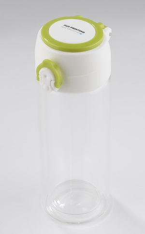 Promotivna staklena boca za vodu, 260 ml, svjetlo zelene boje, s tiskom loga | Poslovni pokloni