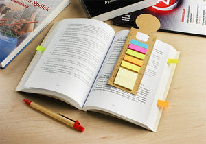 Reklamni eko bookmarker sa samoljepljivim papirićima | Poslovni pokloni