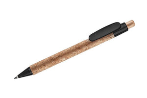 Promotivna kemijska olovka od pluta, crne boje | Poslovni pokloni