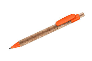 Promotivna kemijska olovka od pluta, narančaste boje | Poslovni pokloni