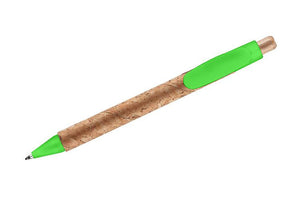 Promidžbena kemijska olovka od pluta, svjetlo zelene boje | Poslovni pokloni