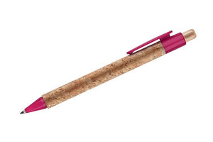 Reklamna kemijska olovka od pluta, ljubičaste boje | Poslovni pokloni