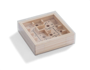 Eko poslovni pokloni | Promotivna drvena eko labirint igrica, s tiskom loga